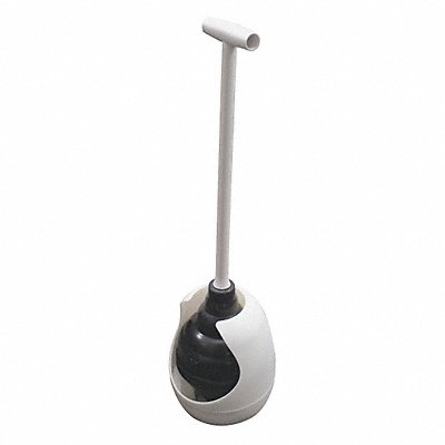 Rubber Plunger and Holder Cup Dia 7 Handle Length 16 1 EA
