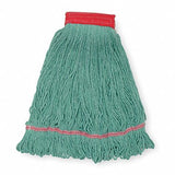 Clamp Quick Change Side-Gate Cotton String Wet Mop Head Green
