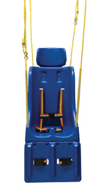 Full support swing seat with pommel, head and leg rest, small (child), with rope