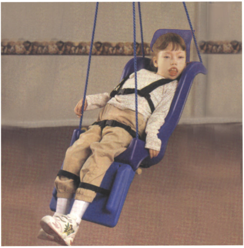 Full support swing seat with pommel, head and leg rest, small (child), with chain - FE-30-1596