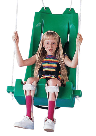 Deluxe swing seat with pommel, large