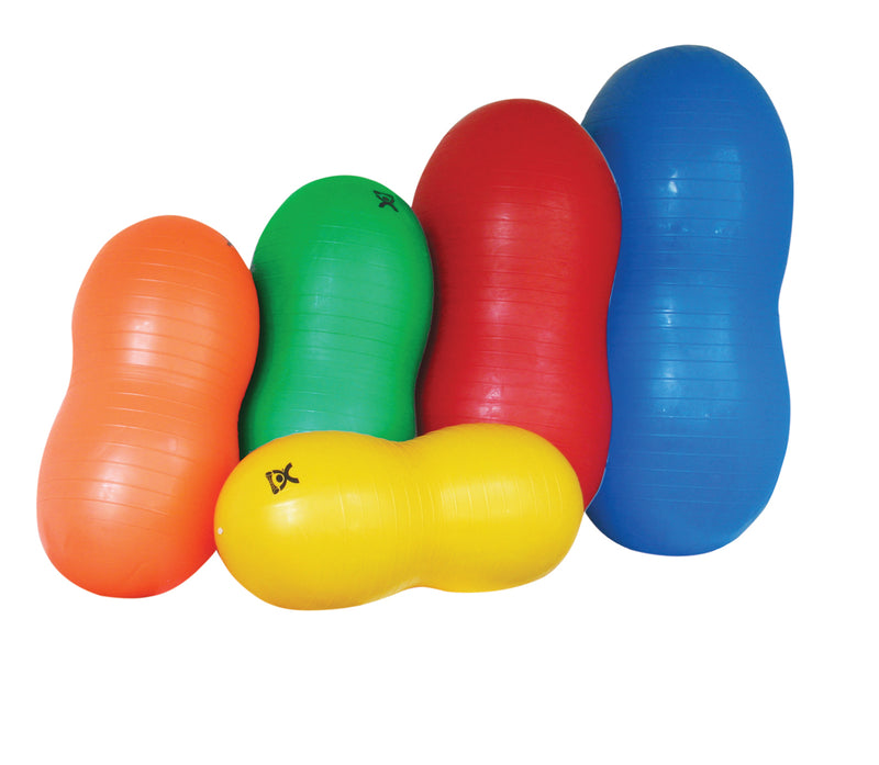 CanDo Inflatable Exercise Saddle Roll - Yellow - 16" Dia x 35" L (40 cm Dia x 90 cm L) - FE-30-1725