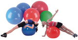 CanDo Inflatable Exercise Ball - Sensi-Ball - Red - 39" (95 cm) - FE-30-1779
