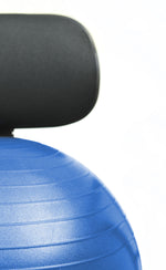 CanDo Ball Chair - Metal - Mobile - with Back - no Arms - with 22" Blue Ball