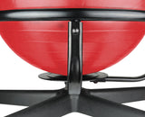 CanDo Ball Chair - Metal - Mobile - with Back - no Arms - with 22" Red Ball - FE-30-1790R