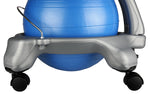 CanDo Ball Chair - Plastic - Mobile - with Back - Child Size - with 15" Blue Ball - FE-30-1795B