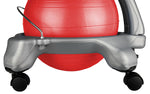CanDo Ball Chair - Plastic - Mobile - with Back - Child Size - with 15" Red Ball - FE-30-1795R