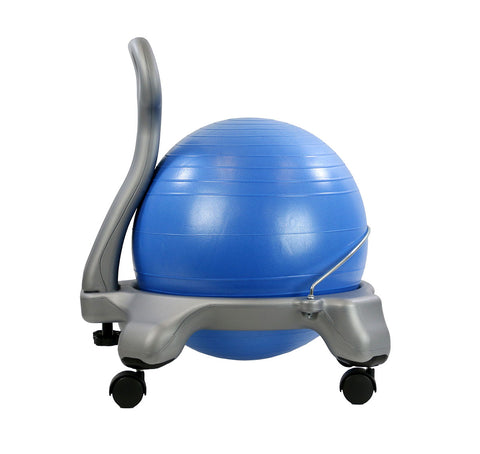 CanDo Ball Chair - Plastic - Mobile - with Back - Child Size - with 15" Ball - FE-30-1795