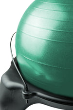 CanDo Ball Stool - Plastic - Mobile - No Back - Adult Size - with 22" Green Ball