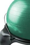 CanDo Ball Stool - Plastic - Mobile - No Back - Adult Size - with 22" Green Ball