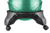 CanDo Ball Stool - Plastic - Mobile - No Back - Adult Size - with 22" Green Ball - FE-30-1796G