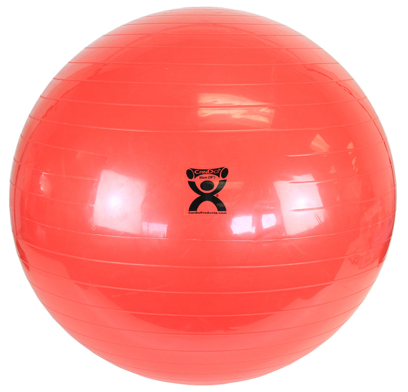 CanDo Inflatable Exercise Ball - Red - 38" (95 cm)