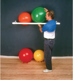 Inflatable Exercise Ball - Accessory - PVC Wall Rack, 64" x 18" x 2", 1 Shelf