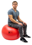 CanDo Inflatable Exercise Ball - ABS Extra Thick - Red - 30" (75 cm) - FE-30-1854