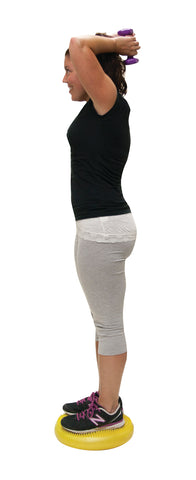 CanDo Balance Disc - 14" (35 cm) Diameter - Black (set of 10) - FE-71-0170