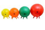 CanDo Inflatable Exercise Ball - with Stability Feet - Orange - 22" (55 cm) - FE-30-1892