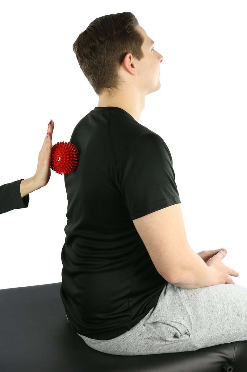 Massage ball, 9 cm (3.6 inches), Red - FE-30-1997