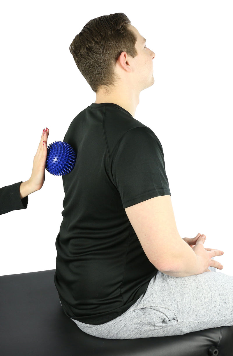 Massage ball, 10 cm (4.0 inches), Blue, 1 dozen - FE-30-1998-12