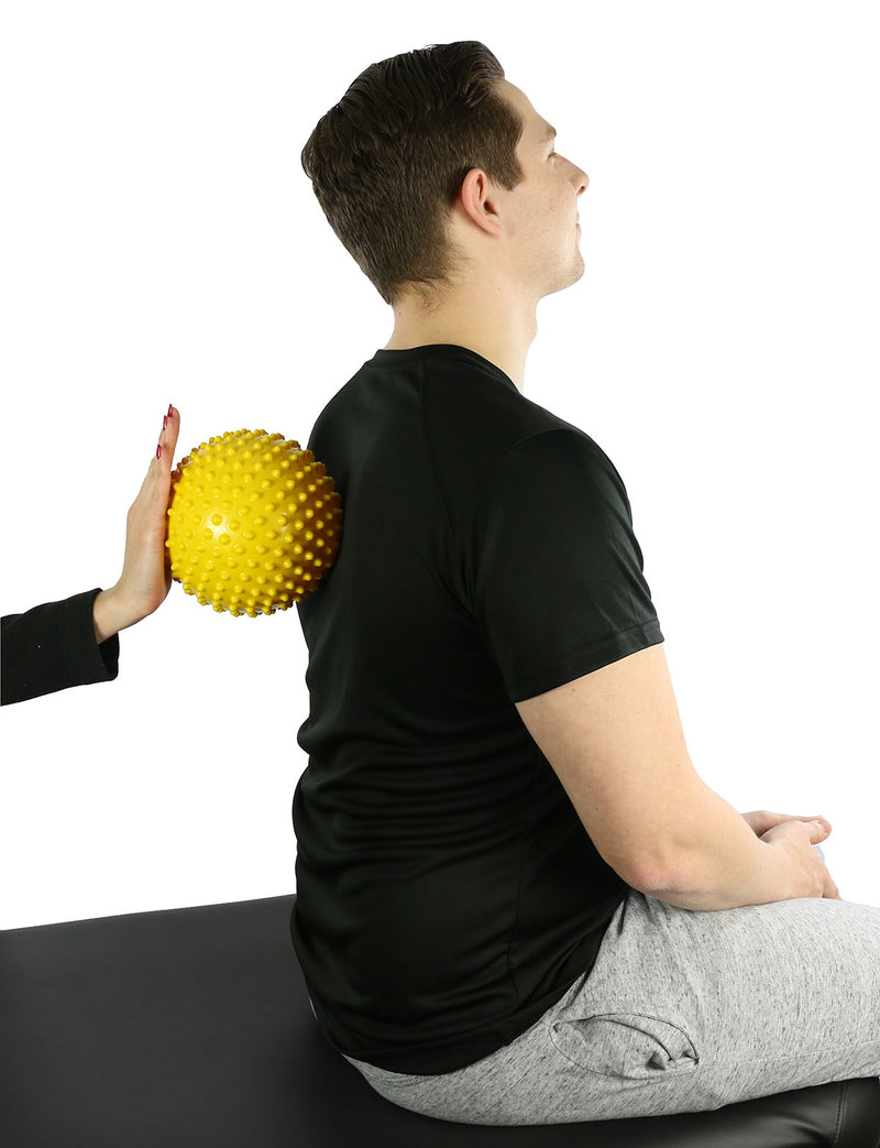 Massage ball, 15 cm (6.0 inches), yellow,  1 dozen - FE-30-1999-12