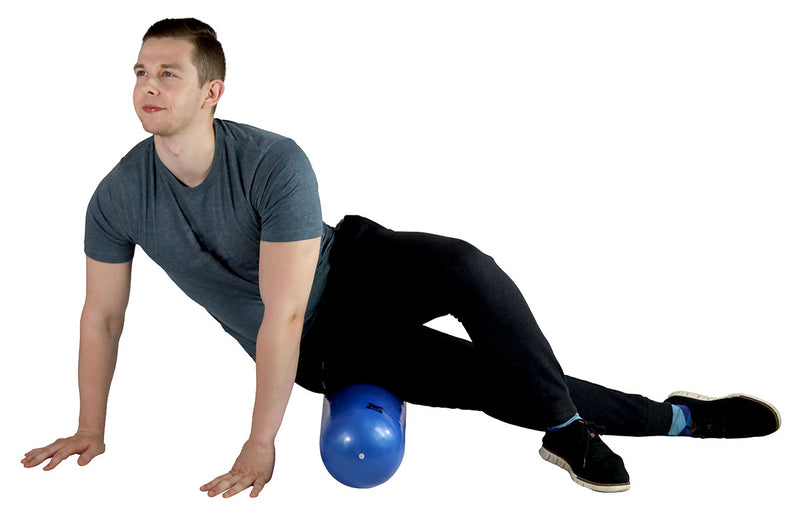 CanDo Inflatable Roller - Blue - 7" x 30" - Round - FE-30-2080