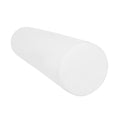 CanDo Foam Roller - Slim - White PE foam - 3" x 12" - Round