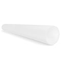 CanDo Foam Roller - White PE foam - 6" x 48" - Round