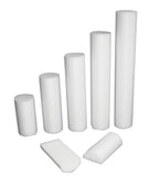 CanDo Foam Roller - White PE foam - 6" x 12" - Half-Round - Case of 72