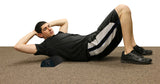 CanDo Foam Roller - Black Composite - Extra Firm - 6" x 36" - Half-Round - FE-30-2290