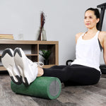 CanDo 2-Layer Round Foam Roller - 6" x 15" - Green - Medium - FE-30-2397