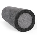 CanDo 2-Layer Round Foam Roller - 6" x 30" - Black - Extra-Firm