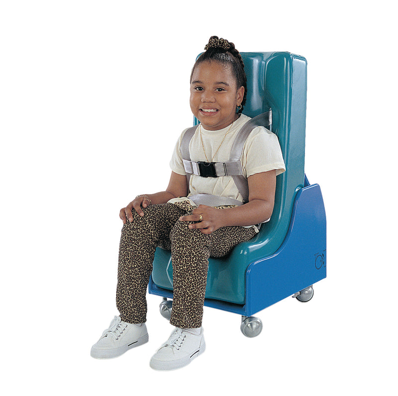 Tumble Forms 2-Piece Mobile Floor Sitter - Seat and Steel Base - x-large - red