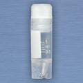 Globe Scientific CryoClear Vials, 1.0mL, STERILE, Internal Threads, Attached Screwcap with Co-Molded Thermoplastic Elastomer (TPE) Sealing Layer, Conical and Round Bottom, Printed Graduations, Writing Space and Barcode
