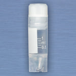 Globe Scientific CryoClear Vials, 1.0mL, STERILE, Internal Threads, Attached Screwcap with Co-Molded Thermoplastic Elastomer (TPE) Sealing Layer, Conical and Round Bottom, Printed Graduations, Writing Space and Barcode