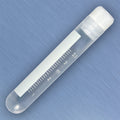 Globe Scientific CryoClear Vials, 4.0mL, STERILE, Internal Threads, Attached Screwcap with Co-Molded Thermoplastic Elastomer (TPE) Sealing Layer, Round Bottom, Printed Graduations, Writing Space and Barcode - GS-3004