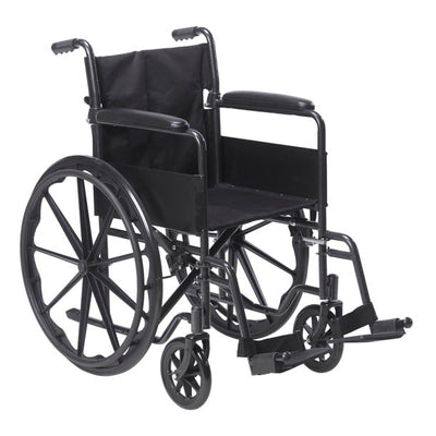 Drive Medical Silver Sport 1 Wheelchair - SSP118FA-SF