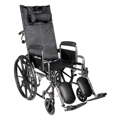Drive Medical Silver Sport Full-Reclining Wheelchair