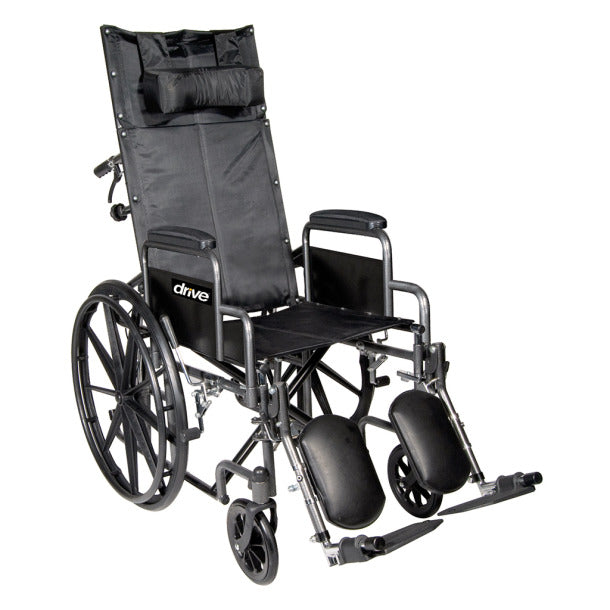 Drive Medical Silver Sport Full-Reclining Wheelchair