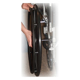 Drive Medical Poly-Fly High Strength, Lightweight Wheelchair/Flyweight Transport Chair Combo