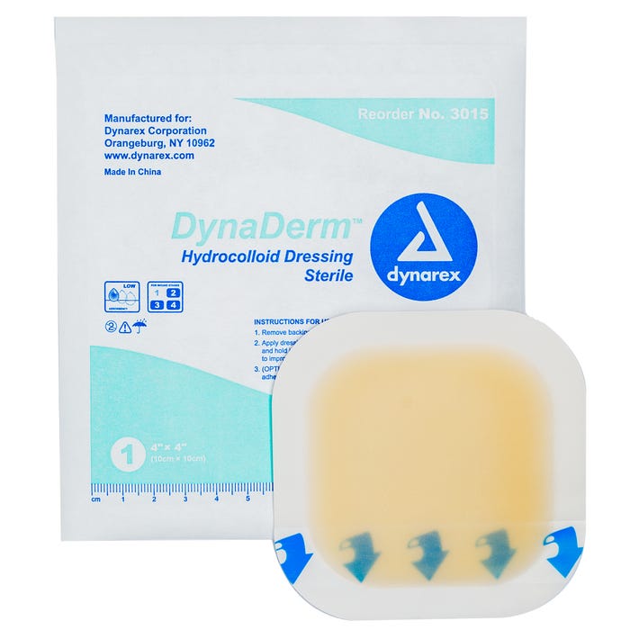 Dynarex DynaDerm Hydrocolloid Dressings case of 12