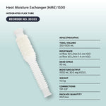 Dynarex Heat Moisture Exchanger adult HEM with integrated flex tube case of 50