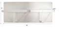 Omnimed Aluminum Double Bedpan Storage Rack