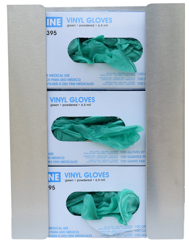 omnimed Triple Stainless Steel Glove Box Holder