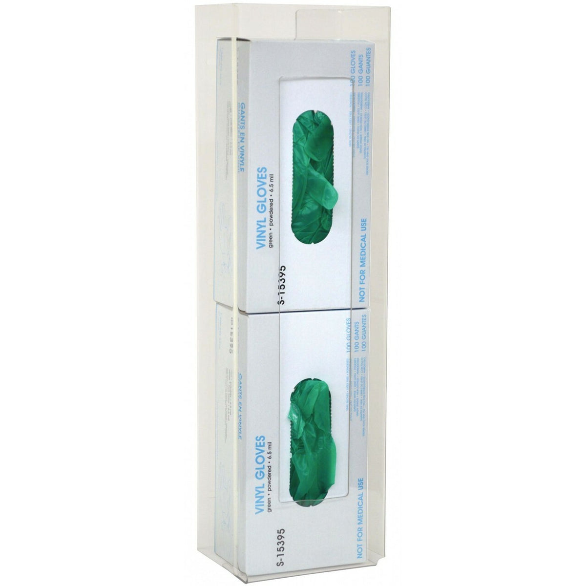 Omnimed PETG (Acrylic) Vertical Mount Double Glove Box Holders
