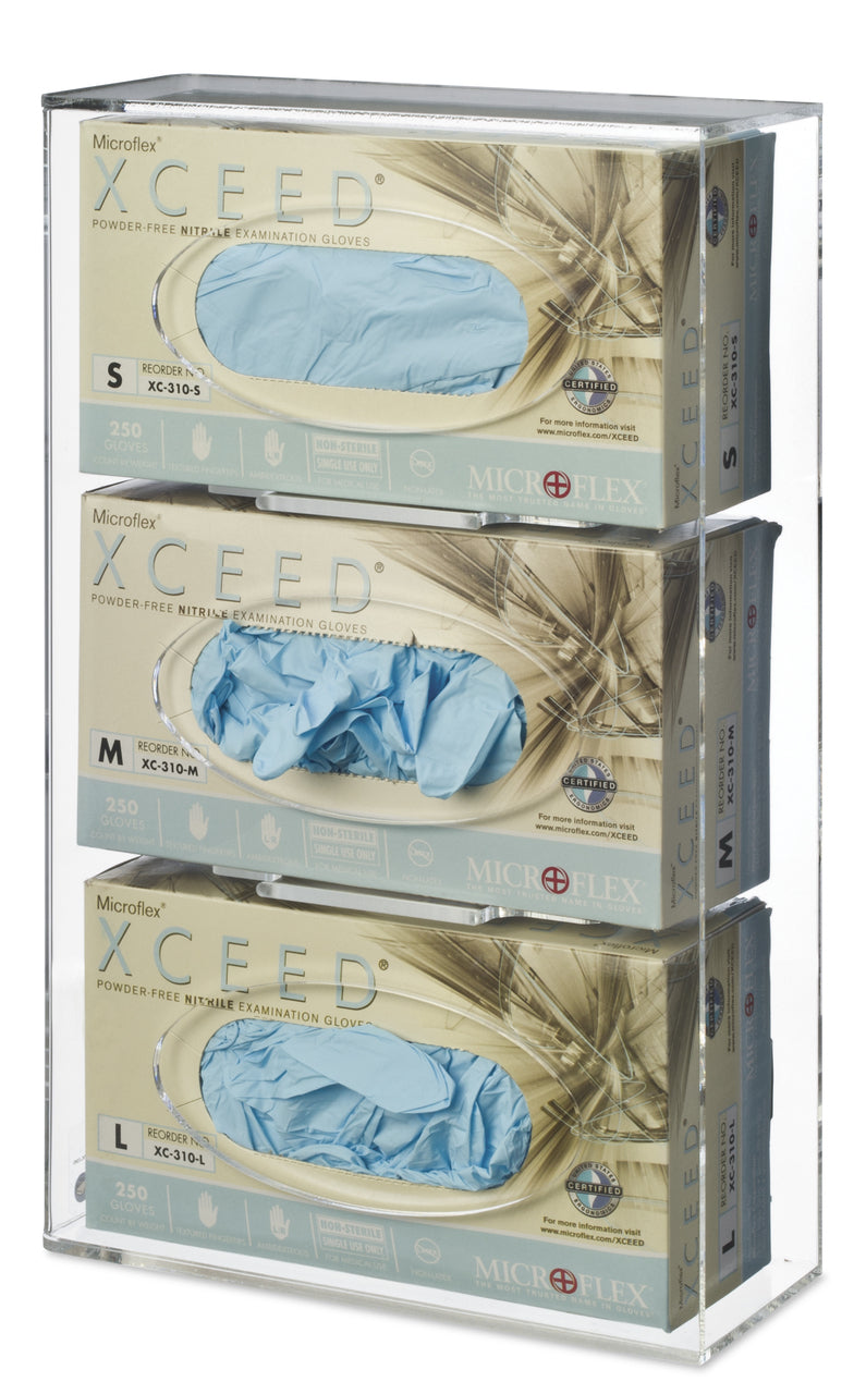 omnimed Triple Clear Deluxe Acrylic Holder