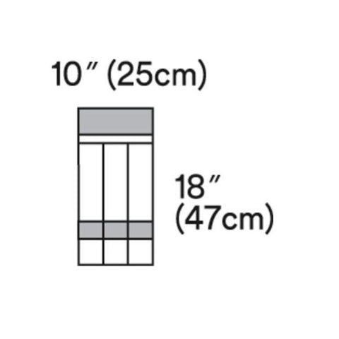 3M Medical Products Pouch Instrument Steri-Drape 8.5 in x 3 in x 1.5 in Clear CA - 1018L