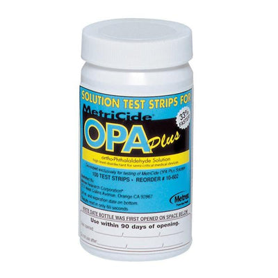 Metrex/TotalCare Strip Testing MetriCide OPA Plus Bottle 100/Bt, 2 BT/CA - 10-602