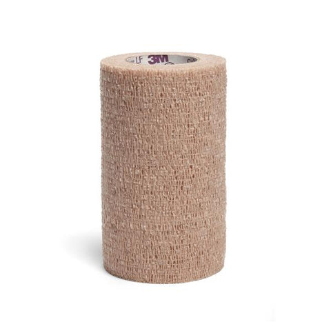 3M Medical Products Bandage Coban Wrap Elastic 4"x5yd LF Non-Sterile Tan 18/CA - 2084