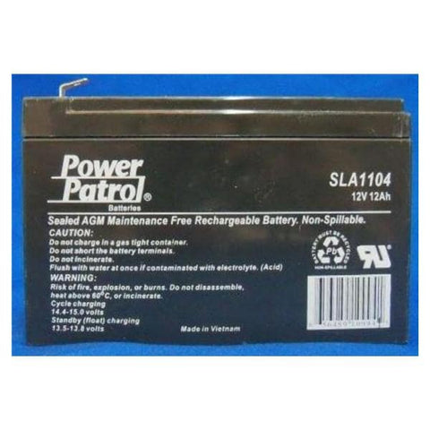 Waterboy Sports, Inc Battery Rechargeable Power Patrol 12V Black Eachch - BT-12
