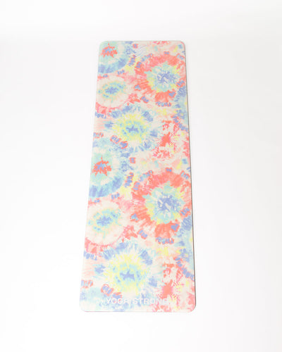 Yoga Strong, Yoga Mat 72" x 24", Tie Dye