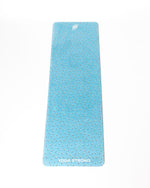 Yoga Strong, Yoga Mat 72" x 24", Blue Polka Dot